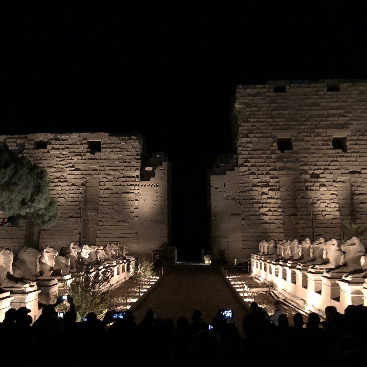 Sound and Light show at Karnak Temple in Luxor