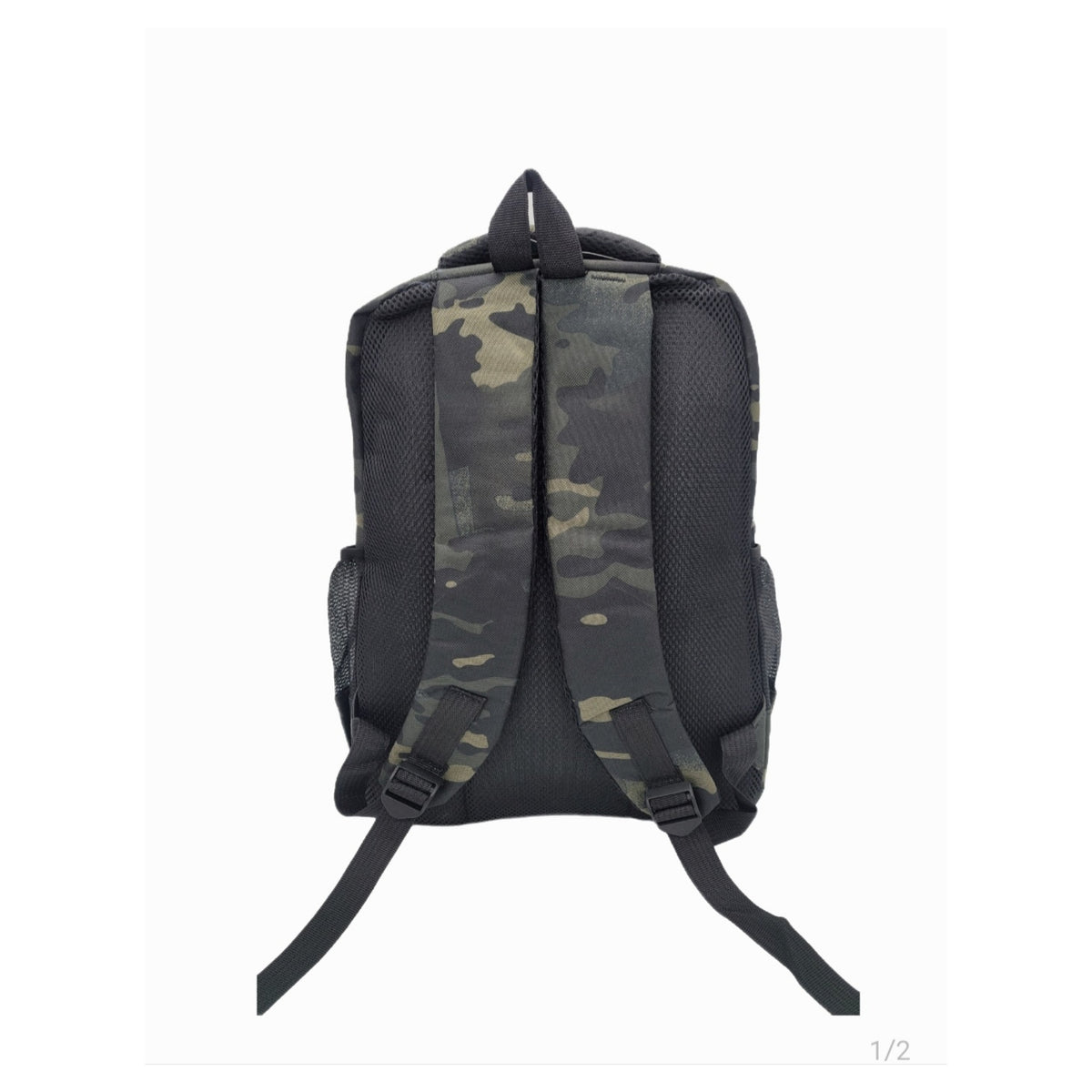 D-357 Pixel Grids Camouflage Travel Backpack - Dark