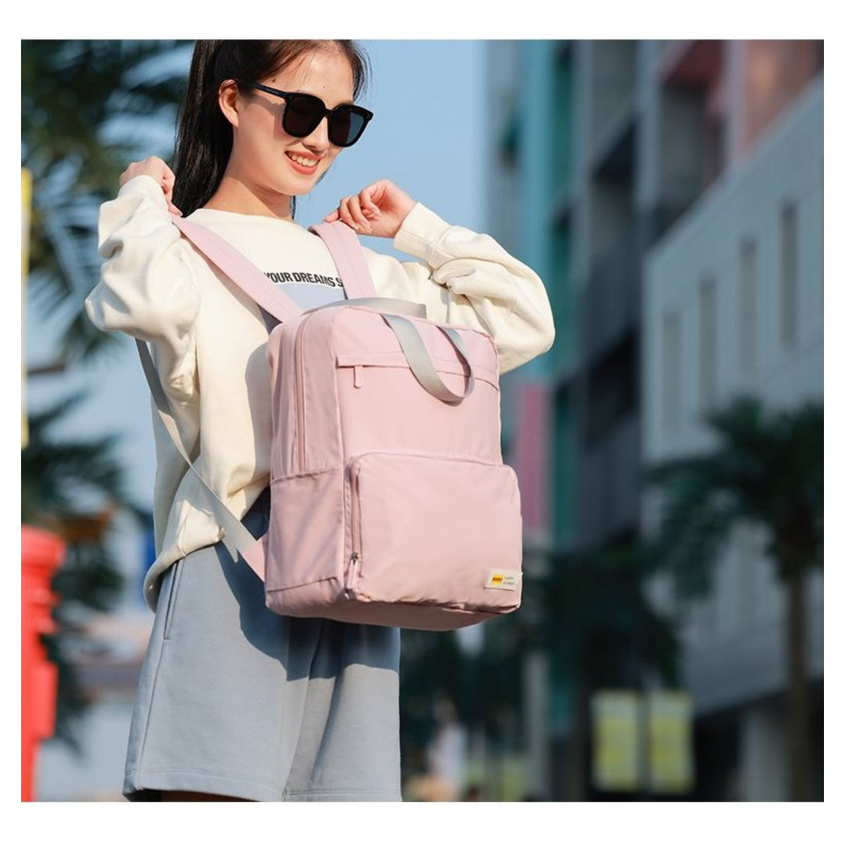 D390 Lightweight Foldable Backpack - Pink