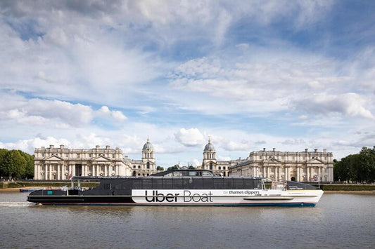 Emirates Airline Cable Car and Uber Boat by Thames Clippers