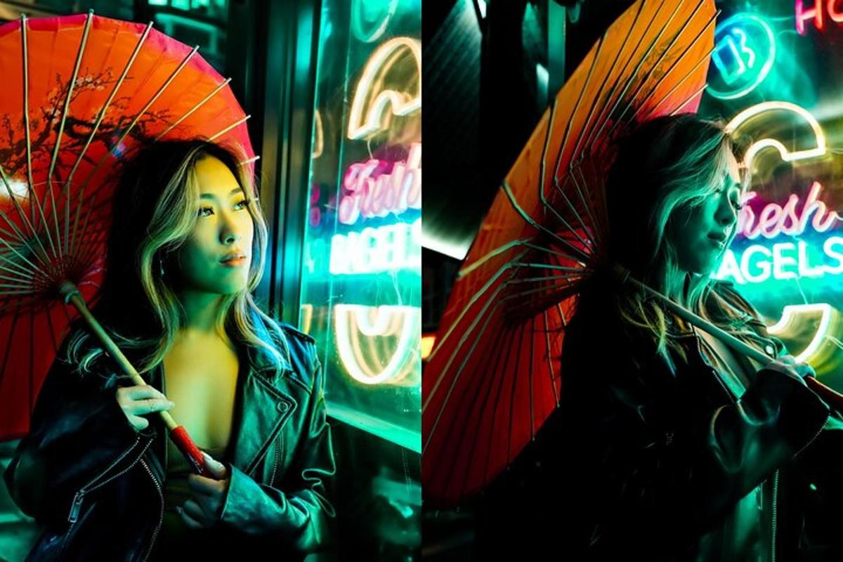 Neon Night Cyberpunk Photoshoot in Soho and the Banksy Tunnel