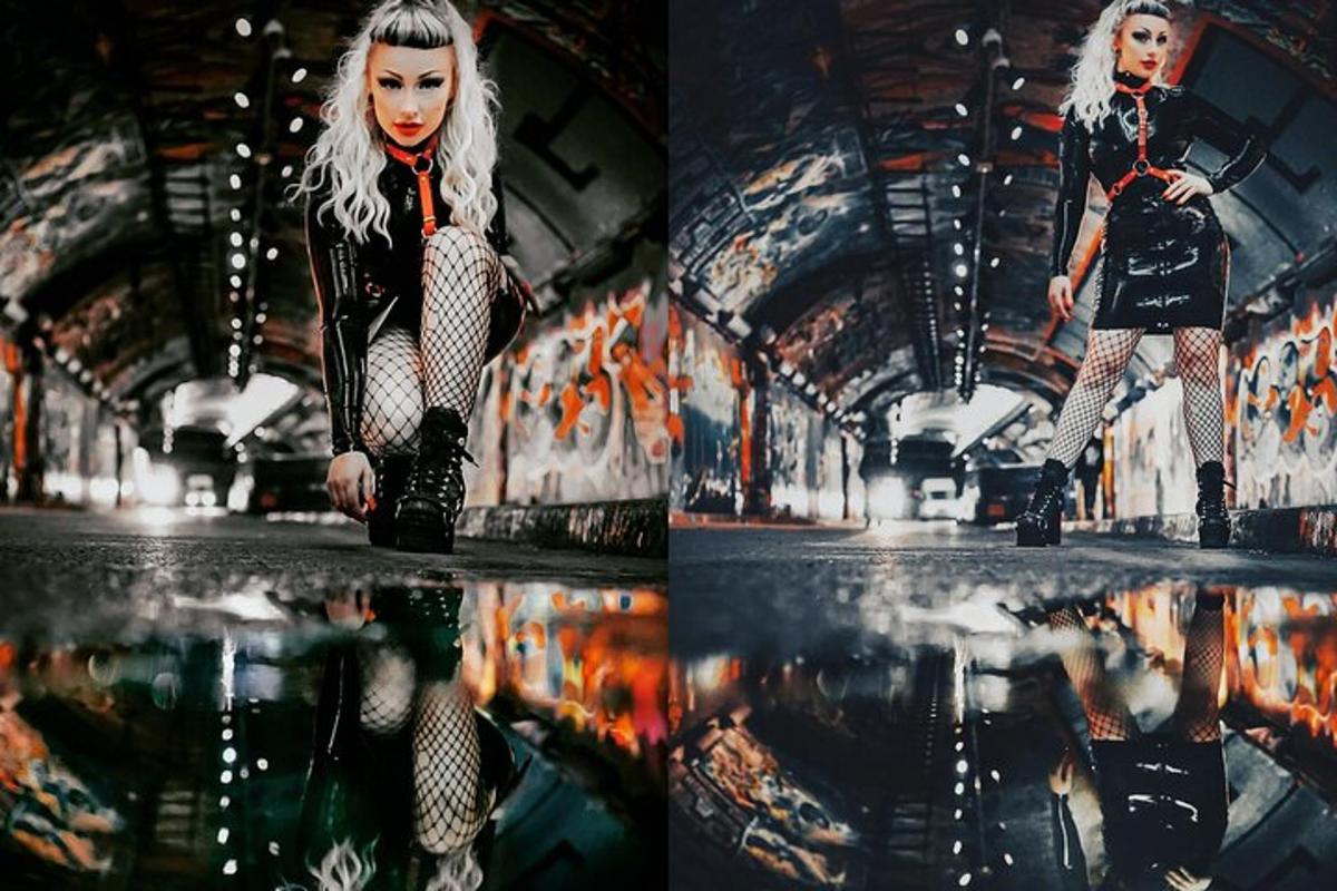 Neon Night Cyberpunk Photoshoot in Soho and the Banksy Tunnel