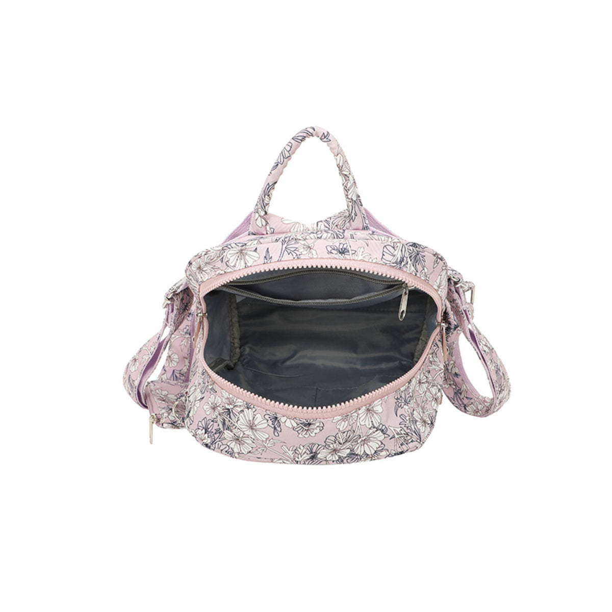 D-306 Backpack with Pockets - Spring Flowers
