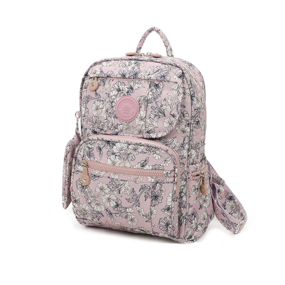 D-306 Backpack with Pockets - Spring Flowers