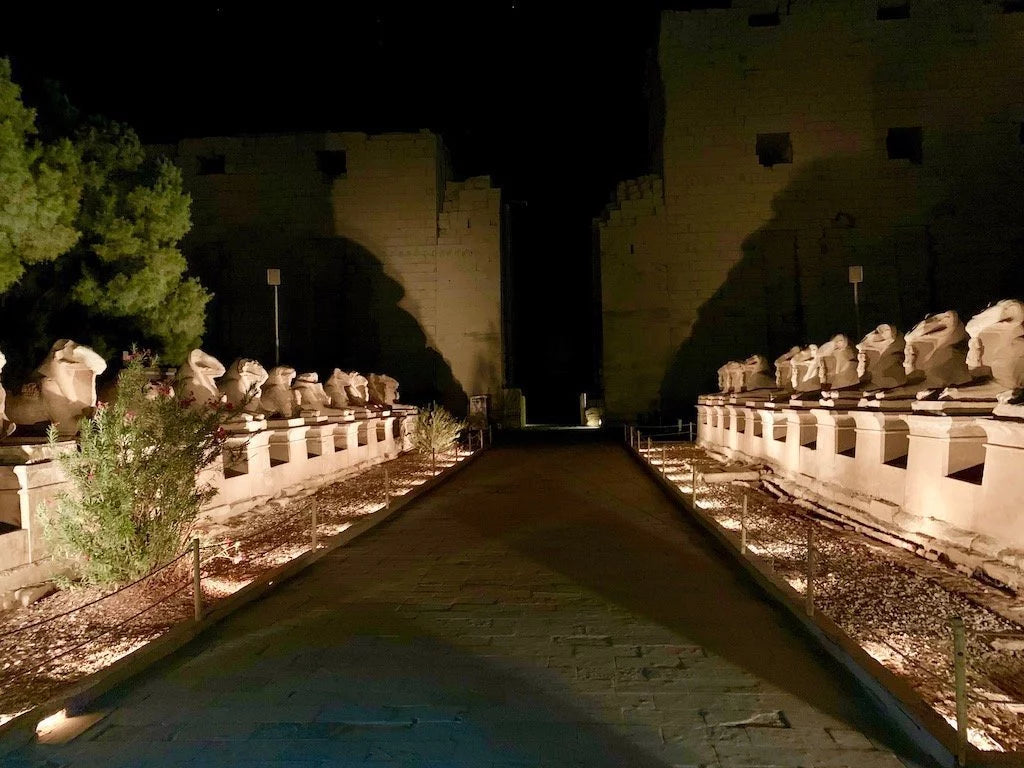 Sound and Light show at Karnak Temple in Luxor
