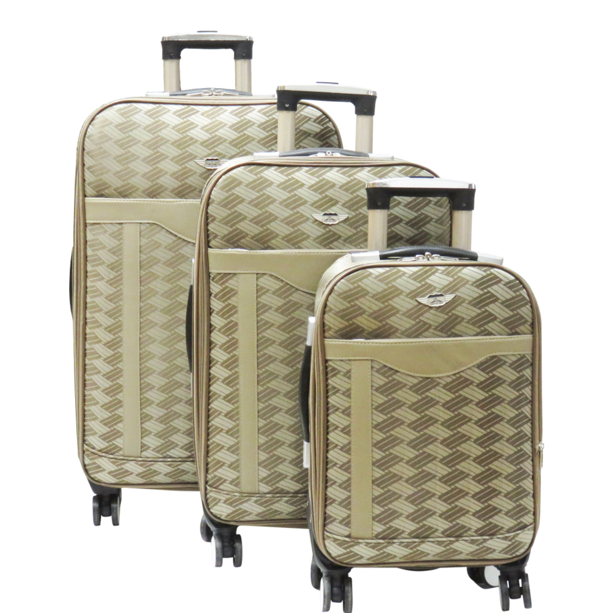 HD1561 3pcs Patterned Travel Luggage Set