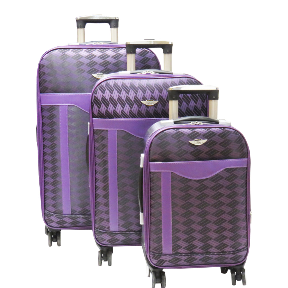 HD1561 3pcs Patterned Travel Luggage Set