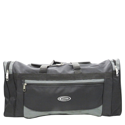 D025 - 15'' Contrast Color Holdall Travel Bag