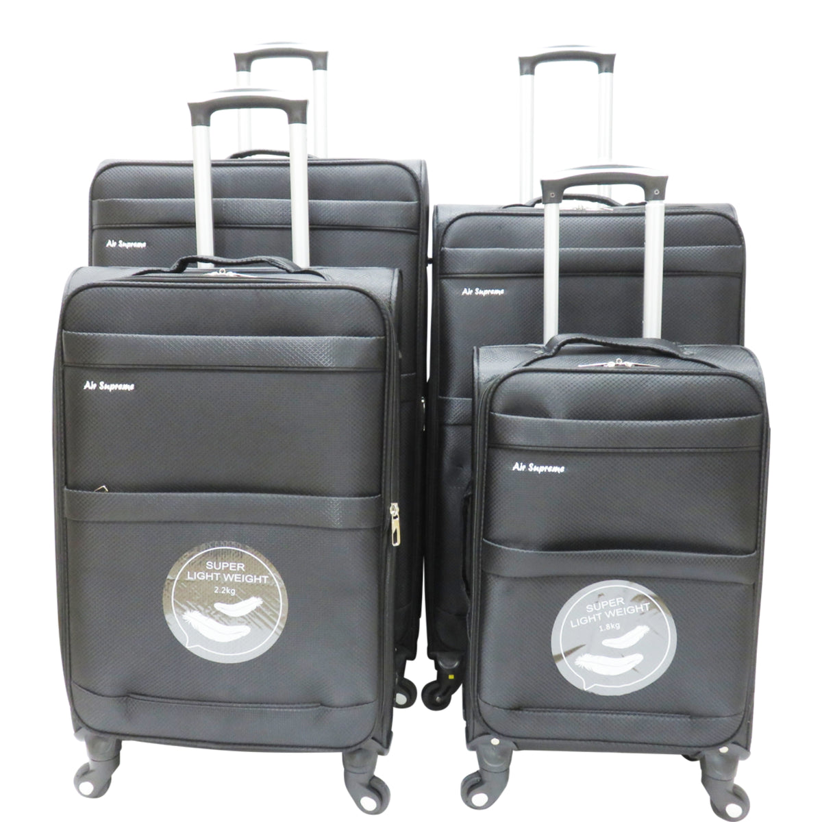 D388 4pcs Super Lightweight Travel Luggage Set