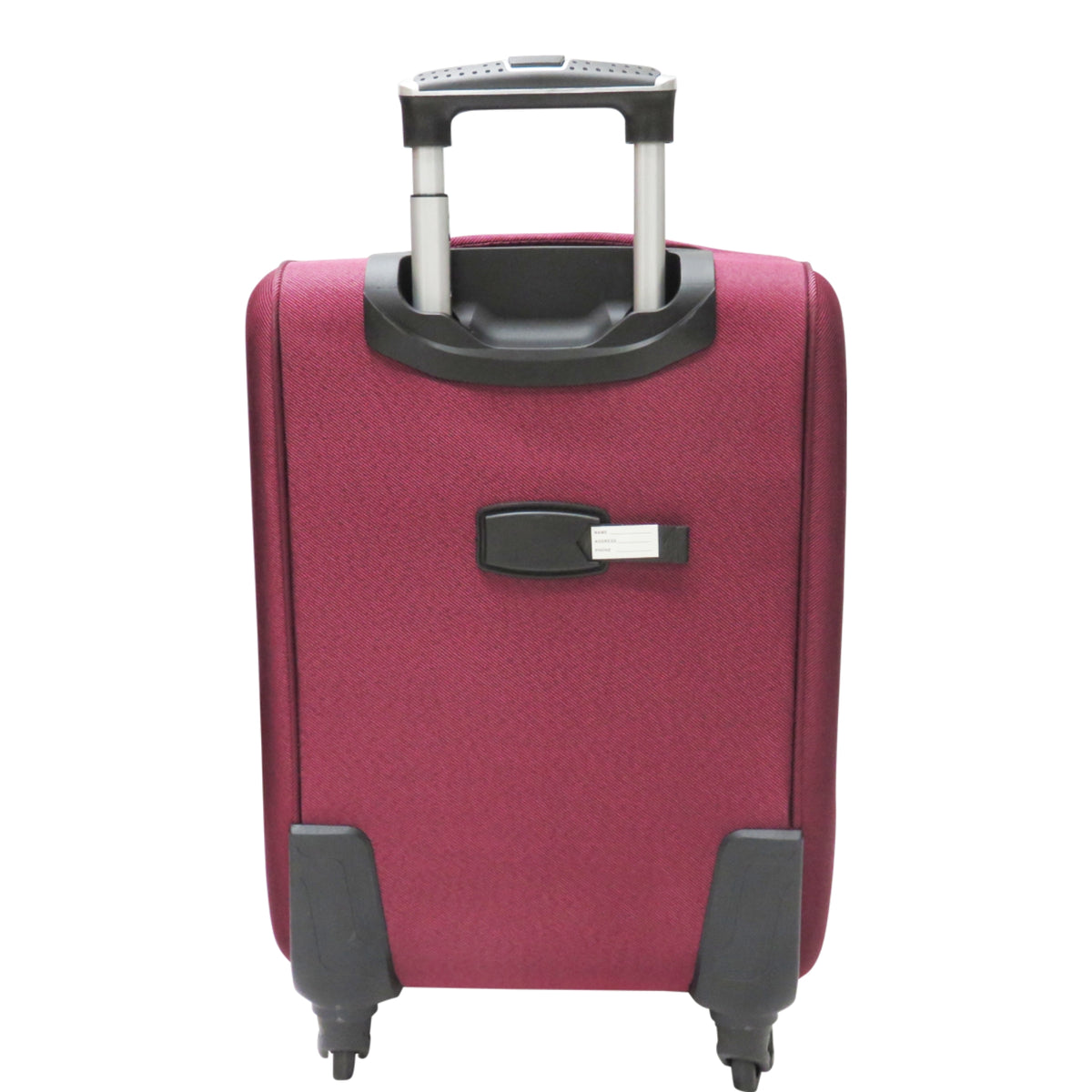 D389 Multi Zipper 4pcs Polyester Travel Luggage Set