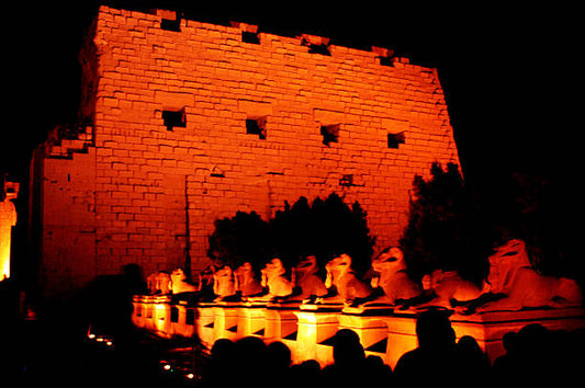 Sound and Light show at Karnak Temple in Luxor