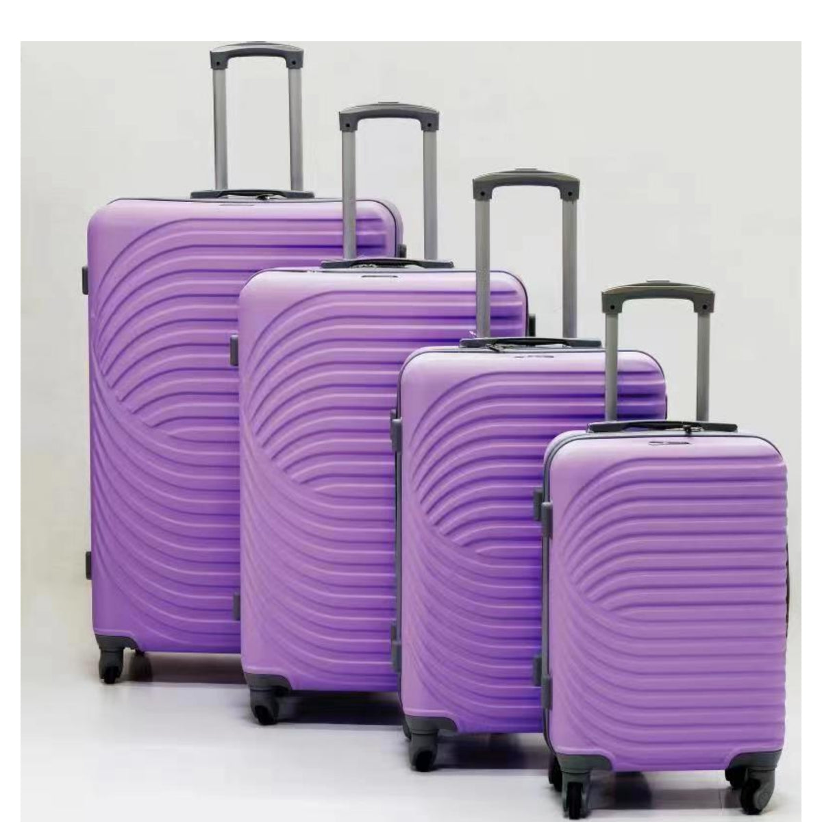 D359 4pcs Hard Shell Rolling Travel Luggage Set