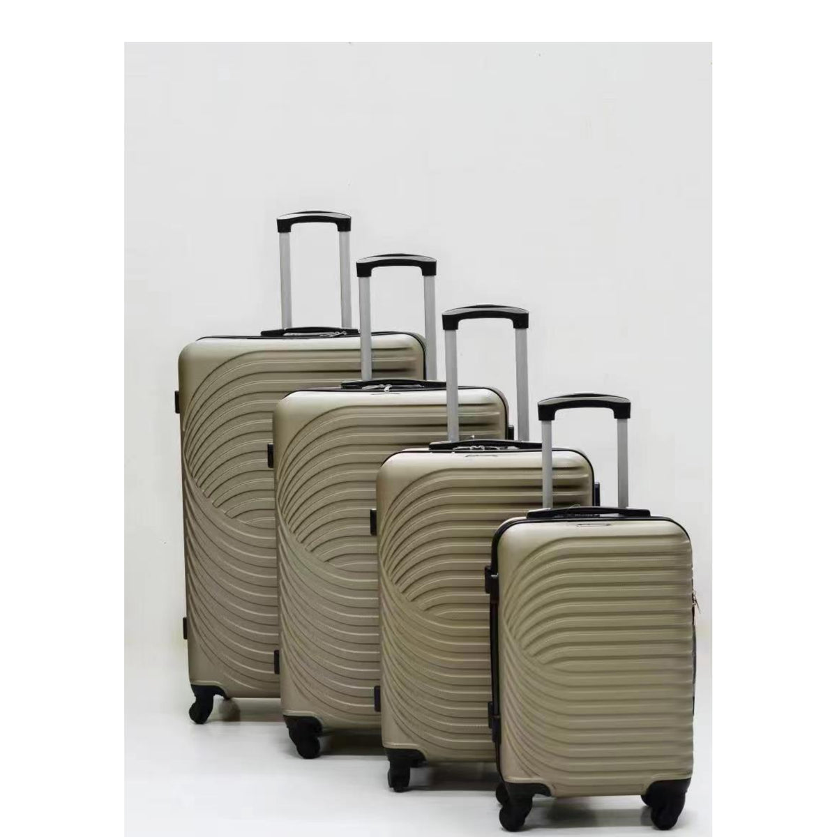 D359 4pcs Hard Shell Rolling Travel Luggage Set