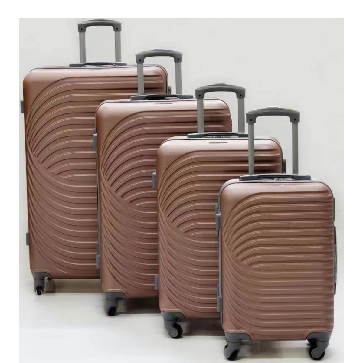 D359 4pcs Hard Shell Rolling Travel Luggage Set