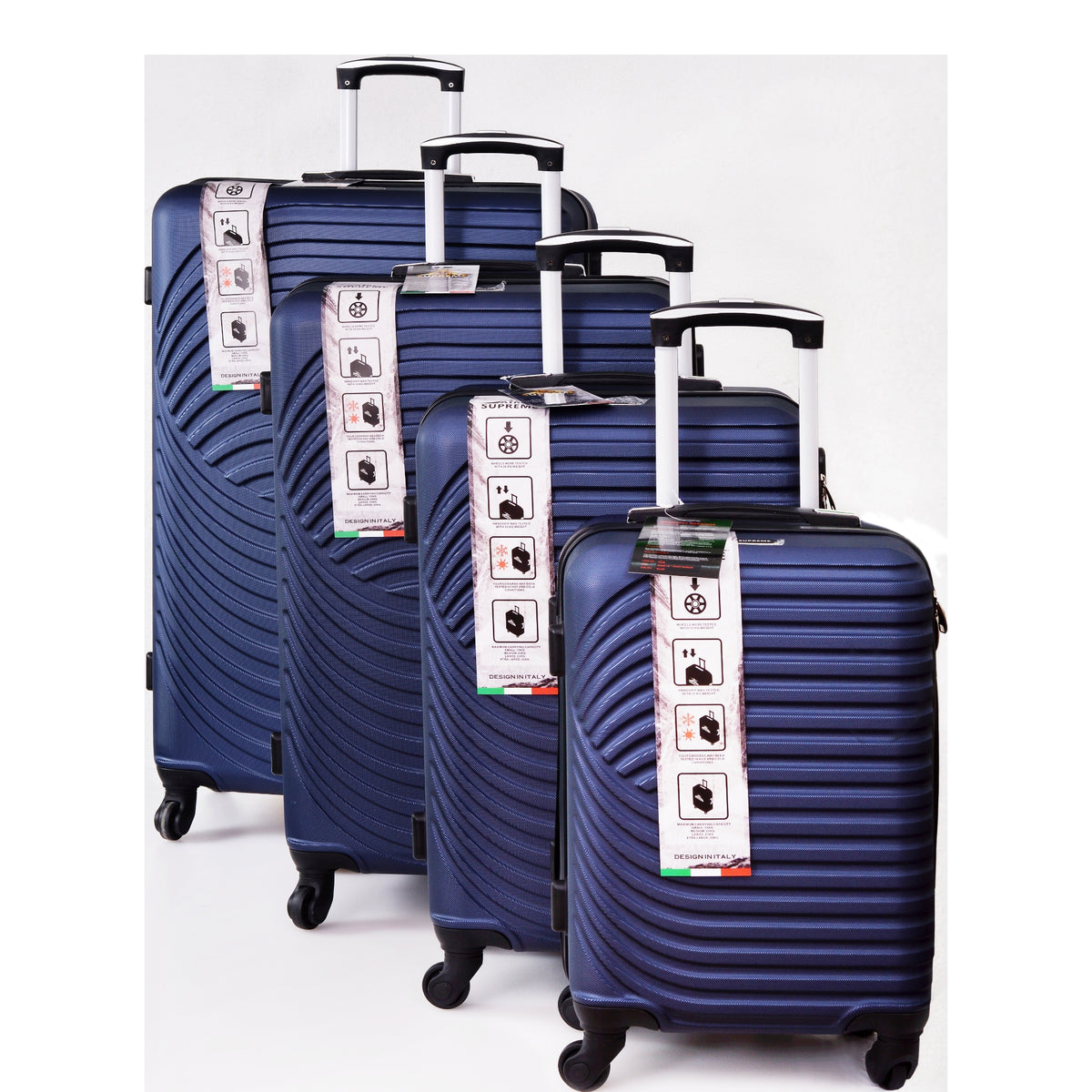 D359 4pcs Hard Shell Rolling Travel Luggage Set