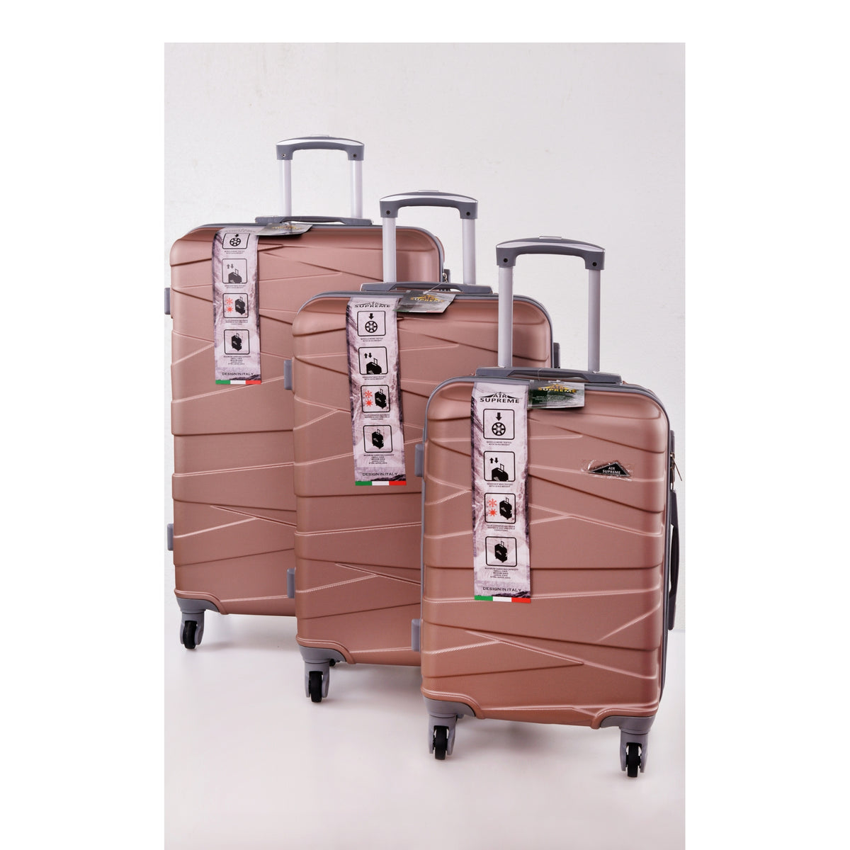 D358 3pcs Hard Shell Rolling Travel Luggage Set